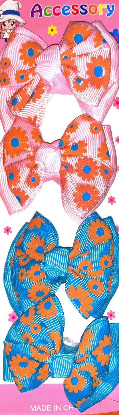 4pc small hair bow