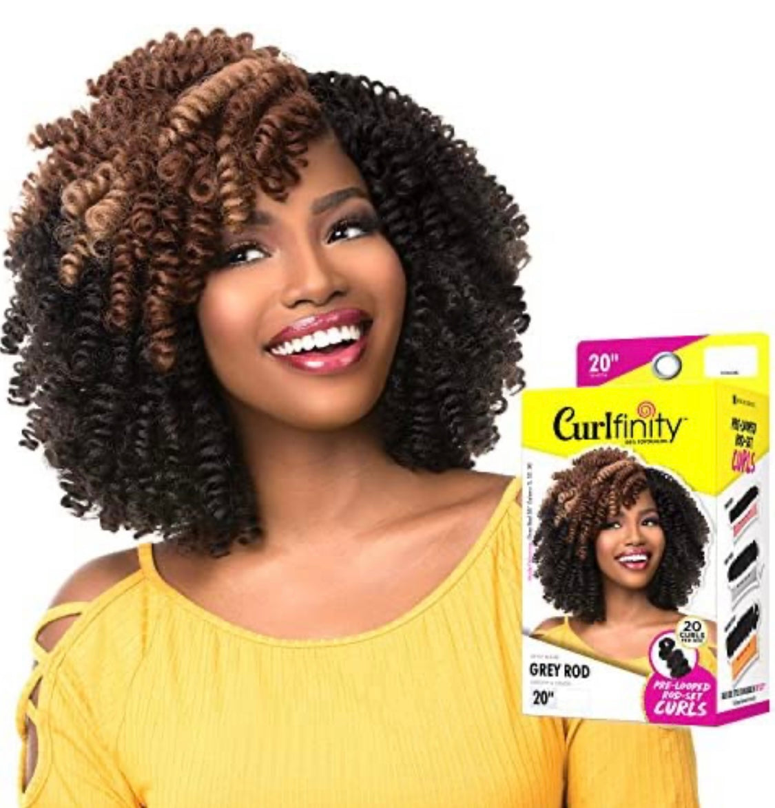 Sensationnel Curlfinity grey rod 20”