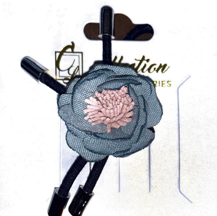 Flower hair scrunchy