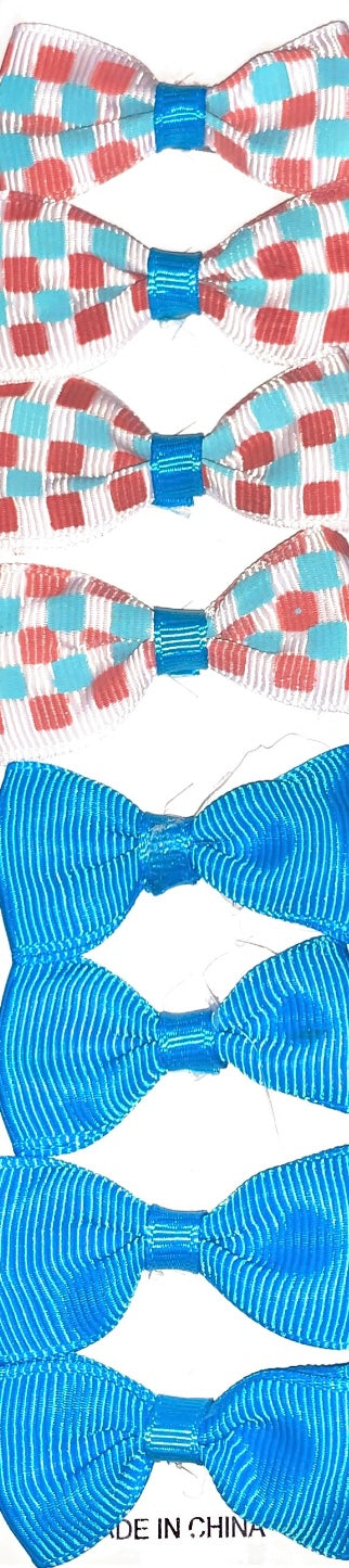 8pc small hair bow