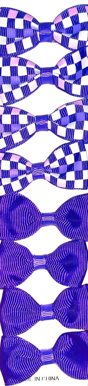 8pc small hair bow