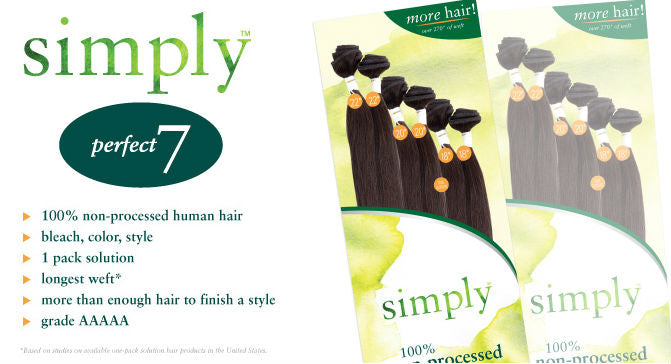 Simply Brazilian natural blow out straight 14”14”16”16”18”18”