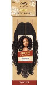 My Tresses Flexi Rod Curly Lace Closure 14”