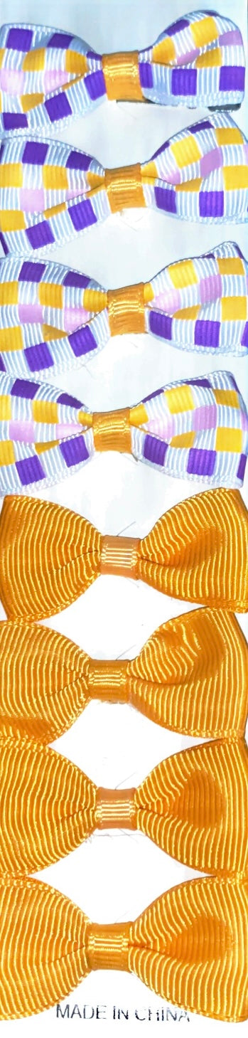 8pc small hair bow