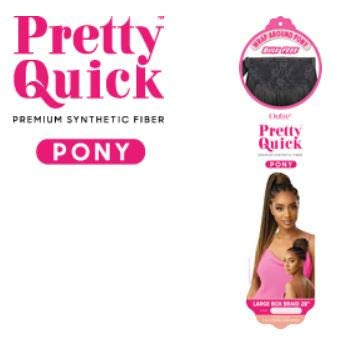 Pretty quick wrap ponytail medium box braid 26”