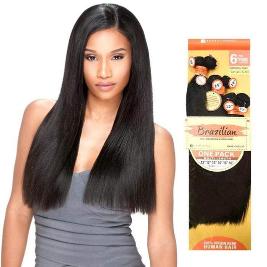 Brazilian virgin remi hair 6pcs