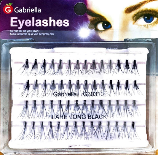 Gabriella eyelashes flare long