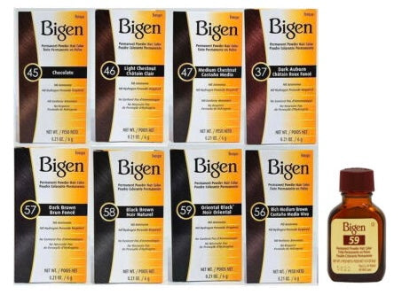 Bigen permanent powder hair color