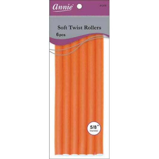 Annie Soft Twist Rollers 6pcs 5/8”