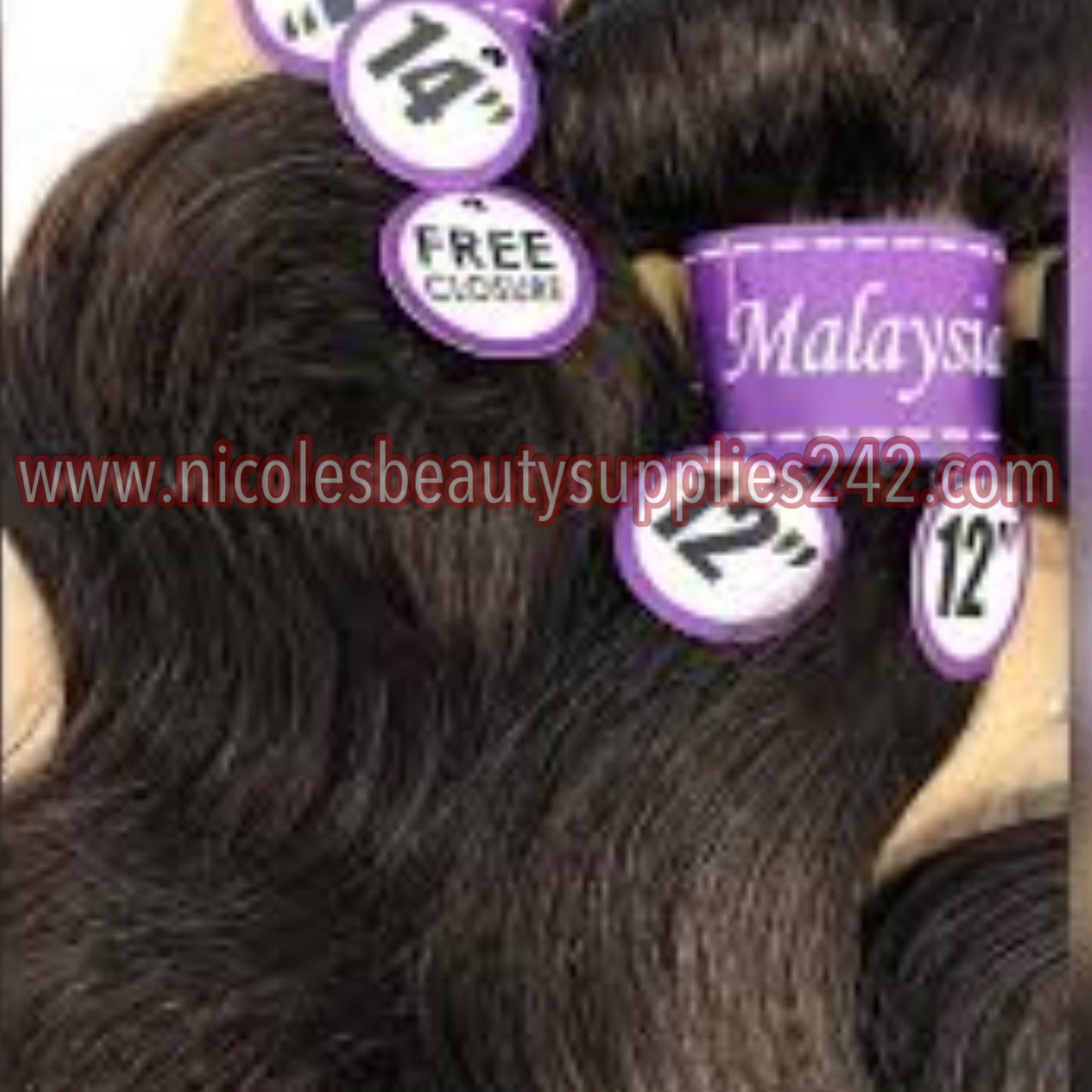 Malaysian body remi hair 7pcs