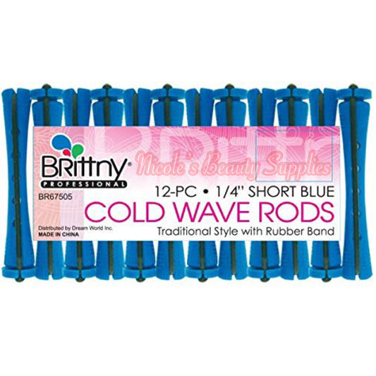 Brittny 12pcs Short Nlue Cold Wave Rods
