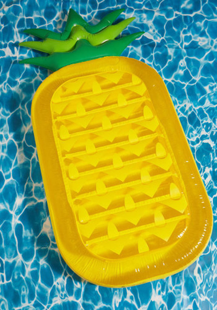 Inflatable pineapple raft pool float