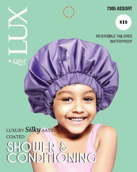 Lux silky satin coating shower&conditioning cap