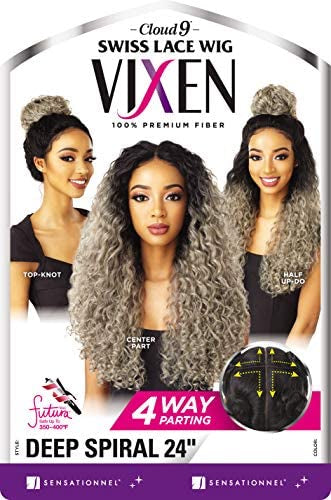 Vixen Deep Spiral 24” lace wig