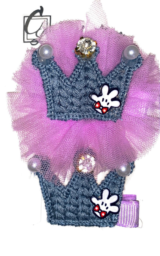 Purple crown hair accessories