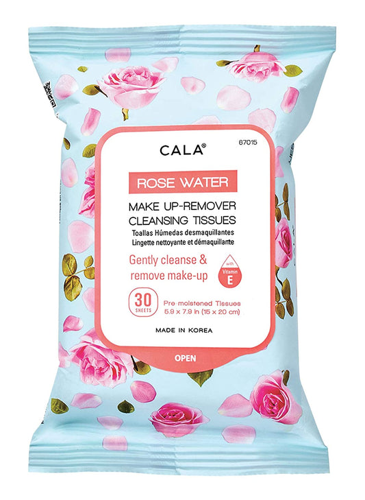 Cala Rose Water make up-remover cleansing tissues