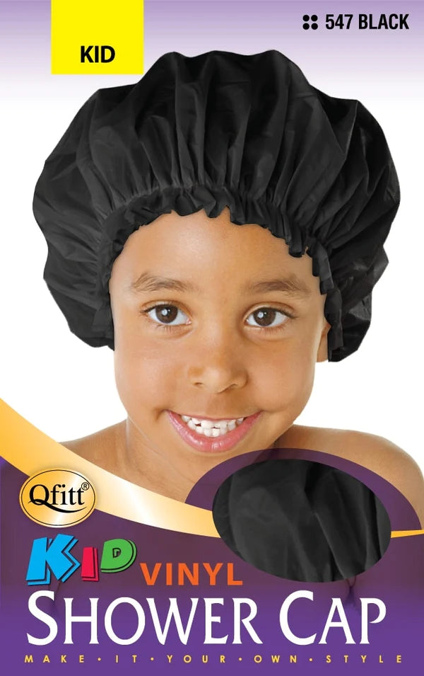 Qfitt kid vinyl shower cap