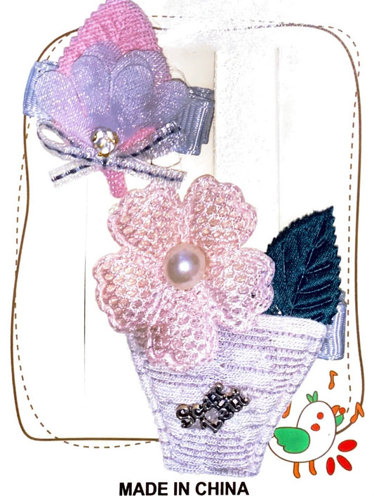 Flower hair clip