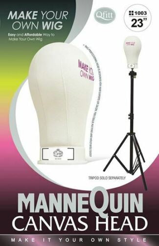 Qfitt mannequin canvas head 23”