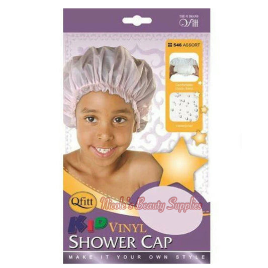 Qfitt kid vinyl shower cap