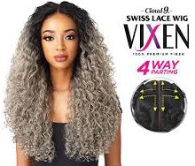 Vixen Deep Spiral 24” lace wig