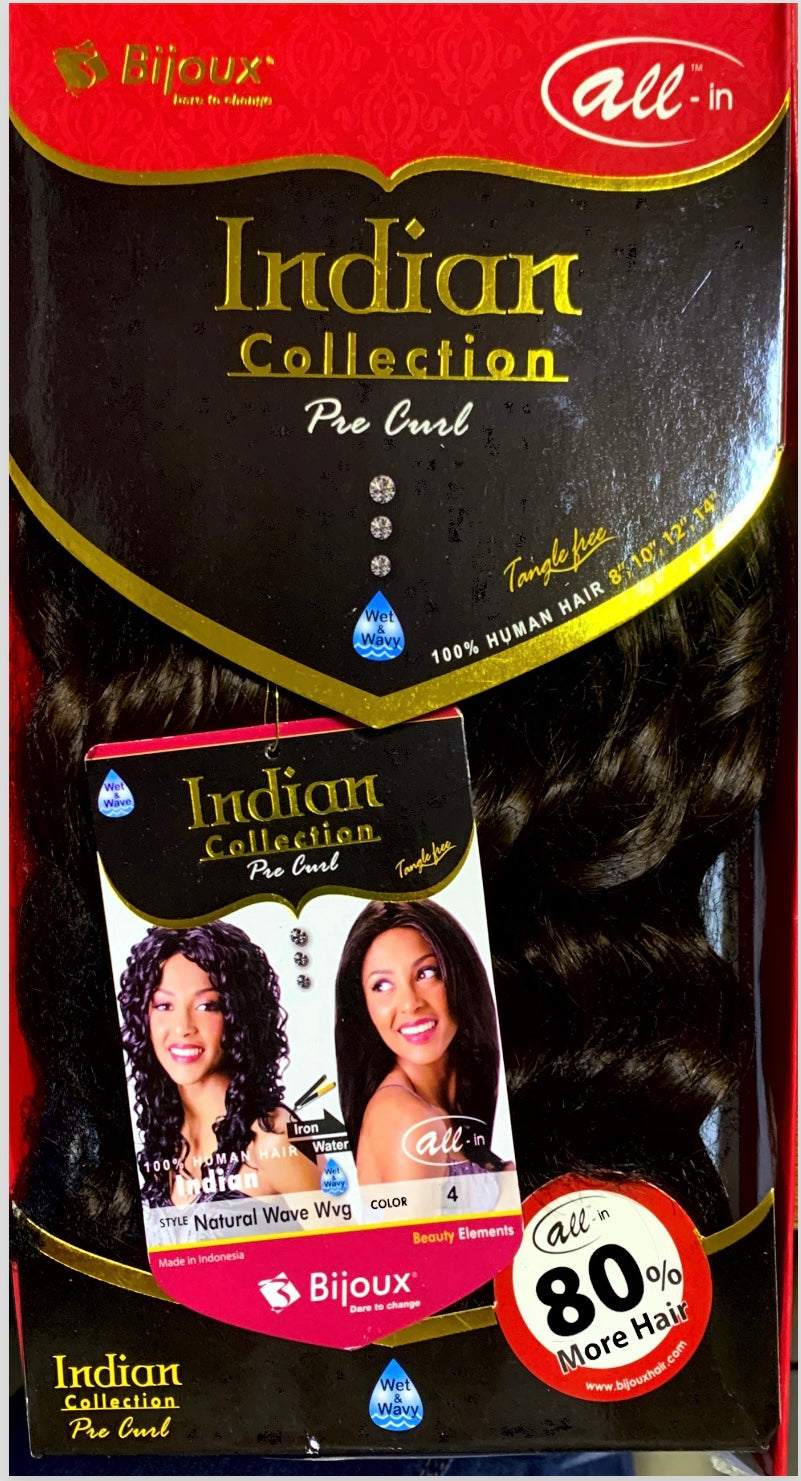 Indian Collection Natural Wave Wvg 8”10”12”14”